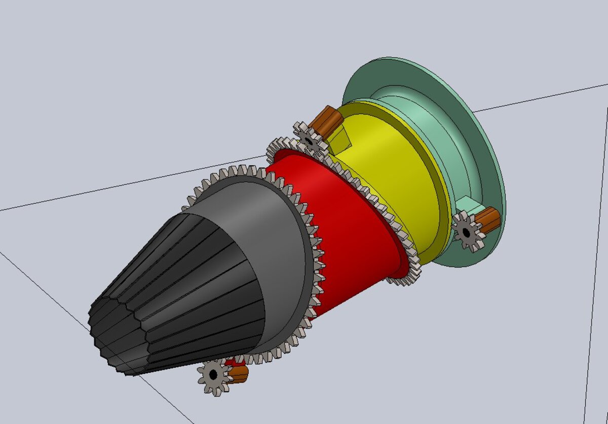 F-35B swivel duct isometric view